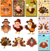 Thanksgiving Stickers for Kids, Thanksgiving Crafts Party Supplies for Kids | Thanksgiving Crafts for Kids, Thanksgiving Decorations Party Favors Supplies Games Activities Autumn Fall Harvest(24 Sheets)
