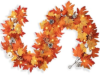 WIRONLST 6FT Fall Garland with Lights