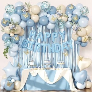 CROSSFINGERS Blue Birthday Decoration