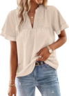APROLIVE Womens V Neck Dressy Blouses