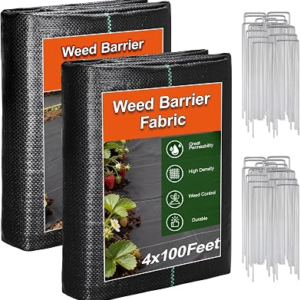 HOMEWARM Weed Barrier Landscape Fabric