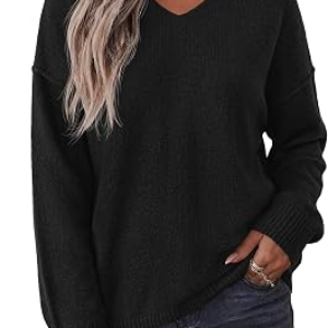BTFBM Womens Loose Knitted Casual Sweaters