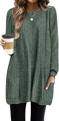 OFEEFAN Long Sweaters