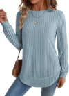 JUSTFASHIONNOW Womens Long Sleeve Tunic Tops