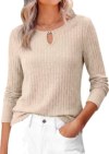 ANRABESS Womens Long Sleeve Shirts
