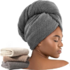 Microfiber Hair Towel Wrap for Women Kids 3 Pack
