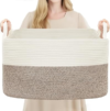 YOUDENOVA Woven Rope Laundry Hamper Basket