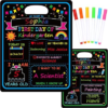 First Day of School Sign Board with Liquid Chalk Markers
