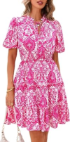 BTFBM Women Summer Floral Short Dresses