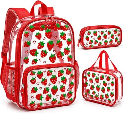 SHPMXUPW 3PCS Clear Backpack Set