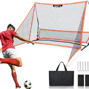 MUVPOH 2-in-1 Rebounder Soccer with Safety Backstop Net