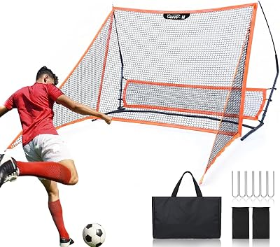 MUVPOH 2-in-1 Rebounder Soccer with Safety Backstop Net