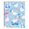 8.5 x 10.5 College Ruled Spiral Notebook 1 Subject 80 Sheets Blue Goose