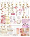 865PCS Beaded Keychain Making Kit, DIY Bag Charm & Jewelry Craft Set (680PCS Beaded Kit)