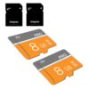8GB Micro Memory Card,TF Card with Adapter Class 10 High Speed for Camera,Smartphone,Tablet,Personal Computer(2-Pack)