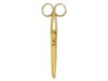 8" Gold Scissors Stainless Steel Fine Point Ergonomic Office Crafts