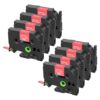 8 Pack Compatible with P-Touch TZe-435 TZe435 12mm 0.47 Red Label Tape