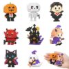 8 Pack Mini Halloween Building Blocks Toys for Teens Boys Girls Age 7-14+