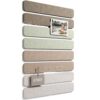 8 Packs Felt Pin Board Bar Strips Bulletin Board for Bedrooms Offices Home Wall Decoration, Notice Board Self Adhesive Cork Board for Paste Notes, Photos, Schedules