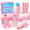 8 Pack Squishy Fun Box, Butter Squeeze Mystery Set for Adults & Kids