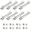 8PCS 25mm 2 Holes Metal Ring Binder Clip Suitable for A5/B5/A4 Sizes