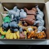 8 PCS 3D Printed Safari Animals, 3D Printed Articulated Fidget Toys Wild Zoo Animals Figurines for Kids Sensory Bins Classroom Rewards Desk Display Birthday Gifts