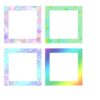8Pcs Diamond Painting Frames 20x20cm(8x8) Canvas, Peel&Stick Release Paper Border Covers, Decorative 5D Gem Display Templates - Geometric, Galaxy & Pixel Patterns with Protective Film