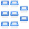 8pcs Large Plastic Reptile Terrarium Box with Handle for Travel