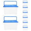 8pcs Portable Turtle Carrier Large Plastic Enclosure for Reptiles