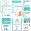 8 PCS Pretend Play Vet Kit Animal Care Pretend Play Veterinarian Supplies Pretend Vet Notepad Kids Double-Sided Imagination Playtime Pads Doctor 30 Pages with Pen for Toddler