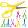 8pcs Safety Scissors for Preschool DIY Paper Cutting Scissors