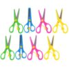 8pcs Safety Scissors for School, Lightweight Portable Craft Scissors