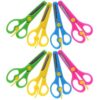 8pcs Safety Scissors Portable DIY Craft Scissors for Teachers