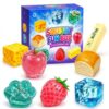 8 Piece Slow‑Rising Food‑Shaped Fidget Squeeze Toy Set, Sensory Hand Play Assortment, Novelty Desktop Ornament, Ideal Party Favor for Teens and Adults