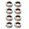8 Rolls Color-Coding Label 8 Copper Plated Paper Rectangular