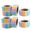 8 Rolls Color Coding Labels 8 Self-Adhesive Writable Stickers