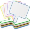 8 Sets Dry Erase Paddles with Handle, 9.7 in Double Sided Whiteboard Bulk with 10 x 8 in Small Dry Erase Boards, Marker Pens and Erasers for Teaching, Voting and Interactive Games