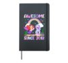 8th Birthday Girl Mermaid Theme Awesome Since 2018 Hardcover Journal, Black