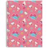 8 x 10.5 Spiral Notebook 160 Pages Wide Ruled Floral Wildflower Journal 80 GSM