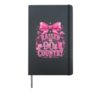 90s Country Raised On 90s Country Music Girls Retro Hardcover Journal, Black