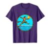 90s Diving Board Jump Cargo Shorts Graphic T-Shirt, Men, Purple, Large