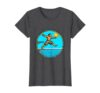 90s Diving Board Jump Cargo Shorts Graphic T-Shirt, Women, Dark Heather Grey, Large