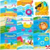 90shine 60PCS Summer Coloring Books for Kids in Bulk Ages 4-8, End of The Year Gifts from Teacher for Students Beach Pool Birthday Party Favors