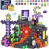 Magnetic Blocks – Mine Magnet World Building Toys for Kids Ages 4-6 6-8 8-12, STEM Magnetic Building Blocks Kids Sensory Toys Games, Gift for 3+ Year Old Boys and Girls