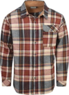 DRAZIVON Mens Long Sleeve Cotton Flannel Shirt