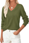 PRETTYGARDEN Womens V Neck Sweaters