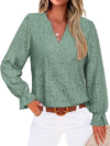 RUMIA Womens Eyelet Tops