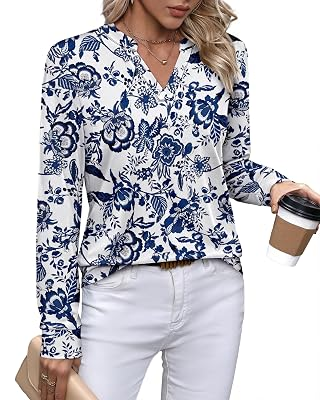WIHOLL V Neck Blouses
