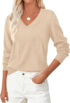PRETTYGARDEN Womens V Neck Sweaters