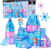 GOBIDEX Princess Magnetic Tiles with 2 Dolls & Stairs